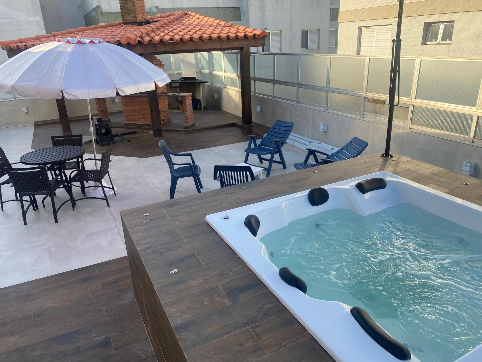 Cobertura Guaruja Apto Com Jacuzzi E Churrasqueira Εξωτερικό φωτογραφία